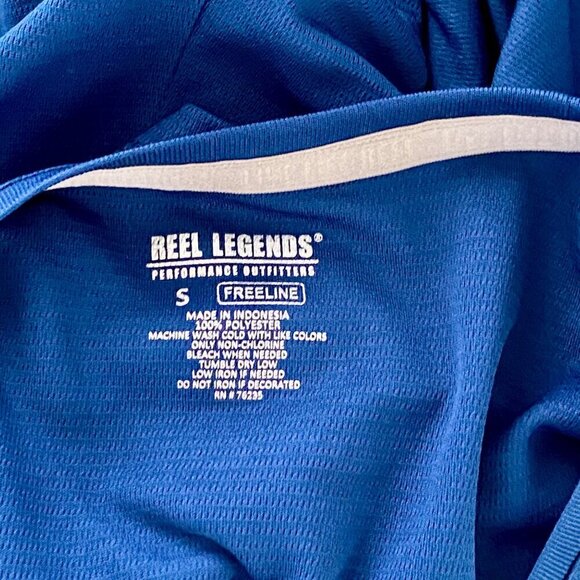 Reel Legends Freeline Short Sleeve Quick Dry Performance Shirt UPF 30 Small NEW - Picture 6 of 6